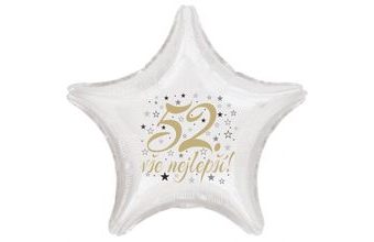 52. narozeniny balónek hvězda