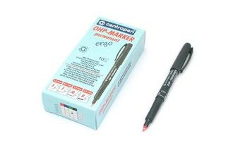 Popisovač červený permanent