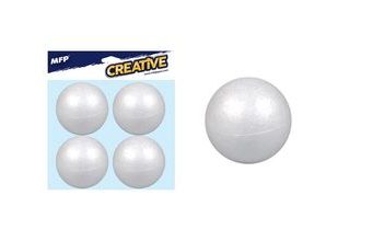 koule 8cm/4ks polystyren 8885501