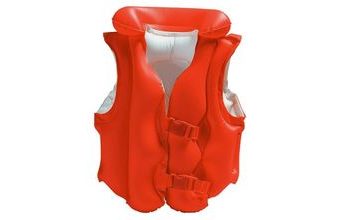 Nafukovací vesta plovací Deluxe červená 3-6 let