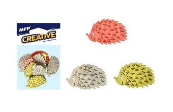 dekorace ježek 12ks 4cm mix 8885676