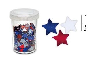 konfety hvězdičky 25g mix barev 8885413