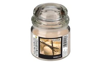 Vonná svíčka Vanilla ve skle s víkem
