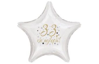 33. narozeniny balónek hvězda