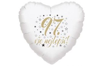 97. narozeniny balónek srdce