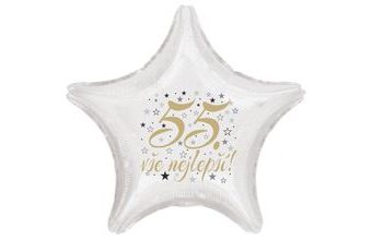 55. narozeniny balónek hvězda