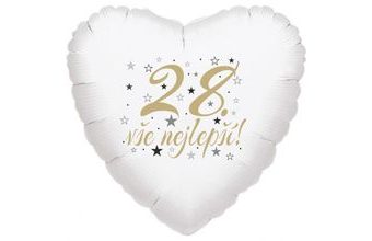 28. narozeniny balónek srdce