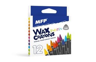 voskovky fluo 12 ks barev - trojhranné 6300387