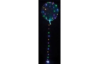 Čirý balónek s barevným LED řetězem 5 m