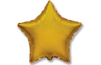 Balón foliový 45 cm Hvězda zlatá