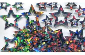 Konfety stříbrná hvězda metalická 14g