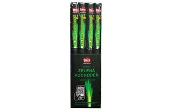 Pochodeň Bengálský oheň - Zelená pochodeň - 4ks - 20/4