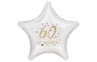 60. narozeniny balónek hvězda