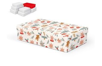 krabice dárková vánoční A-V008-E 32x20x8cm 5370912