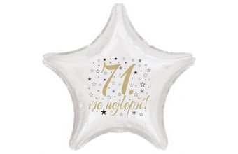 71. narozeniny balónek hvězda