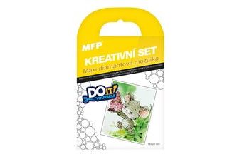 kreativní set - maxi diamantová mozaika myška 1042139