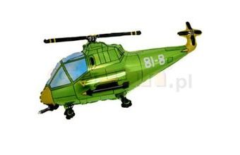 Balón foliový Helikoptéra zelená 60 cm