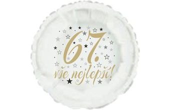 67. narozeniny balónek kruh