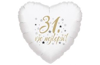 31. narozeniny balónek srdce