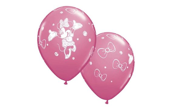 Balónky Minnie 30 cm - 6 ks
