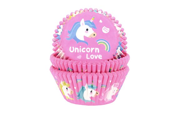 Cukrářské pečící košíčky Jednorožec - Unicorn Love - 50 ks