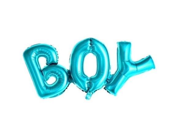 Balón foliový Boy, 67x29 cm, modrý (NELZE PLNIT HELIEM)