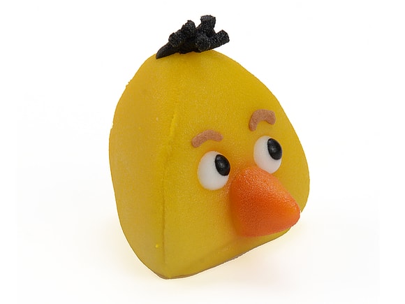 Pták Žlutý - marcipánová figurka na dort
