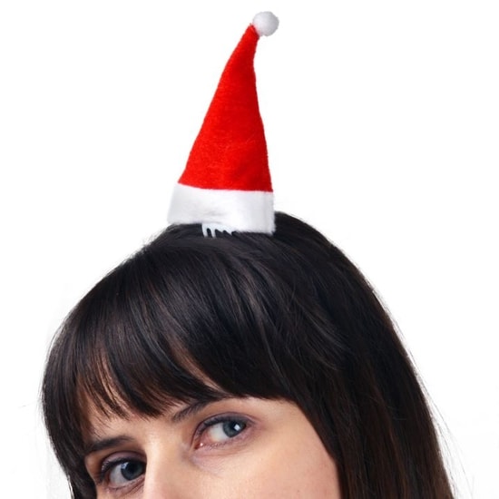 Mini čepice na sponce - Vánoce, 2 ks