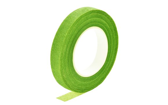 Začišťovací ovinovací floristická páska světle zelená - 13 mm
