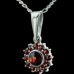 garnet jewelry - czech made