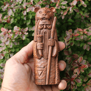 VELES, SLAVIC GOD, STATUETTE ARTIFICIAL STONE, BROWN - SLAVIC STATUES, BOHEMIA, MORAVIA