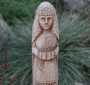 SLAVIC GODDESS ŽIVA, CARVED IN WOOD - WOODEN STATUES, PLAQUES, BOXES