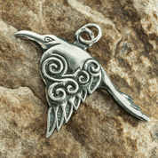 CORVUS - KELTISCHER KRÄHEN ANHÄNGER, SILBER 925 - ANHÄNGER - SCHMUCK, SILBER