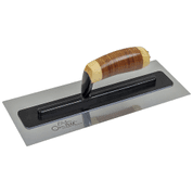 ELITE SERIES FIVE STAR™ 14" X 5" OPTI-FLEX™ STAINLESS STEEL TROWEL WITH A LEATHER HANDLE - BLACKSMITH TOOLS, HAMMERS
