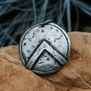 SPARTAN SHIELD, PENDANT, ZINC - MIDDLE AGES, OTHER PENDANTS