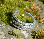 KNOTTED STERLING NORSE RING - RINGS