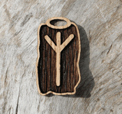 ALGIZ - RUNE - FUTHARK, WOOD - RUNE PENDANTS