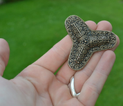 VIKING TREFOIL BROOCH, BRONZE - HISTORISCHEN REPLIKEN AUS BRONZE