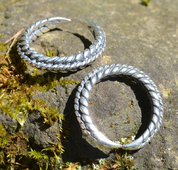 WIKINGER GEFLOCHTENER SILBERRING, AG 925 - ANHÄNGER - SCHMUCK, SILBER