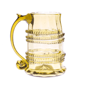 BEER GLASS, HALFLITER, HISTORICAL GLASS - HISTORICAL GLASS