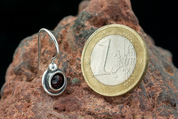 KAYLA, EARRINGS, GARNET, SILVER - EARRINGS WITH GEMSTONES, SILVER