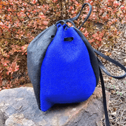 LEATHER POUCH - INDIGO - BAGS, SPORRANS