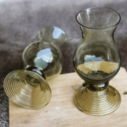 RUM GLASSES, GREEN FOREST GLASS SET OF 2 - REPLIKEN HISTORISCHER GLAS