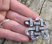 CELTIC KNOT OF LIFE, FORGED PENDANT, STEEL - CELTIC PENDANTS