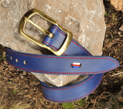 CZECH TRICOLOR, LUXURY LEATHER BELT - BELTS