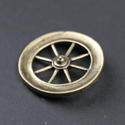 TARANIS WHEEL, CELTIC SUN, ZINC, ANTIQUE BRASS - ALL PENDANTS, OUR PRODUCTION