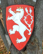 BOHEMIAN LION, COAT OF ARMS, SHIELD - BEMALTE SCHILDE