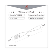 TI5202 TITANIUM FORK KEITH - TITANIUM EQUIPMENT