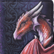 TAKE FLIGHT FLYING DRAGON EMBOSSED PURSE - METAL MUSIK LEDERPRODUKTE