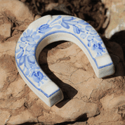 LUCKY HORSESHOE SMALL, HANDPAINTED CERAMICS - TRADITIONAL CZECH CERAMICS